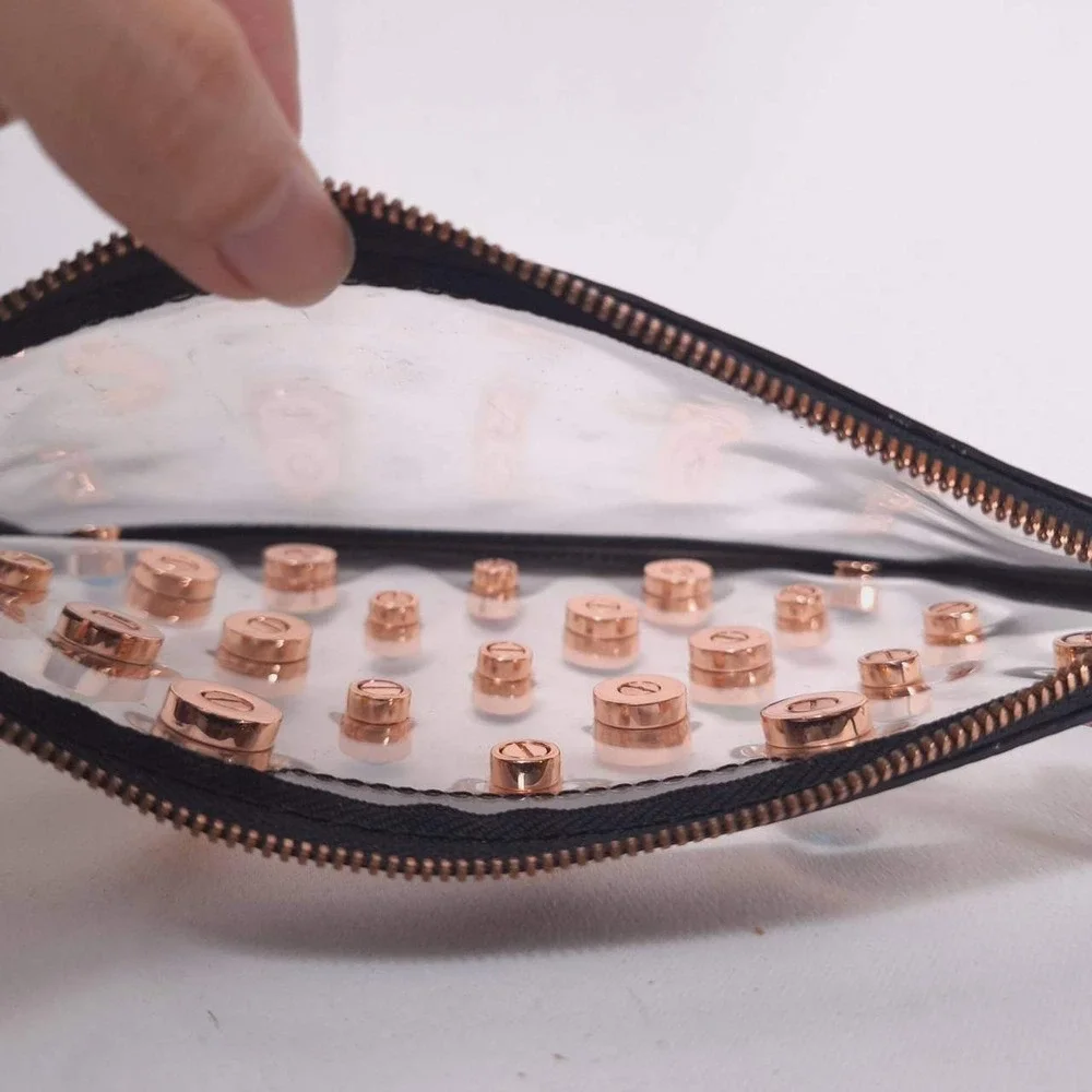 Sophia Webster Clear Pouch Colorful Gem Wristlet Bag‎ Clutch no Strap